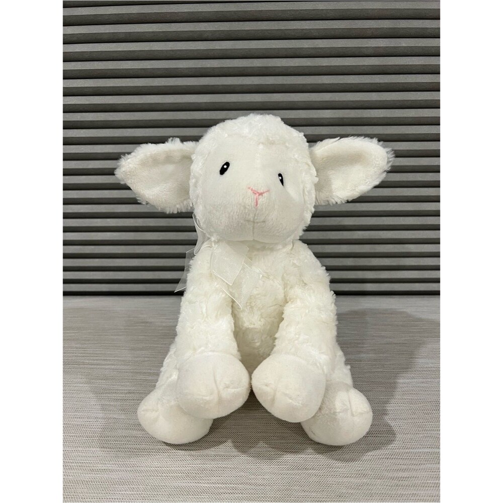 Baby GUND White Plush Lamb Stuffed Animal